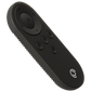 Lightweight black remote control for Pivo Pods and Max with multi-function buttons and compact design.